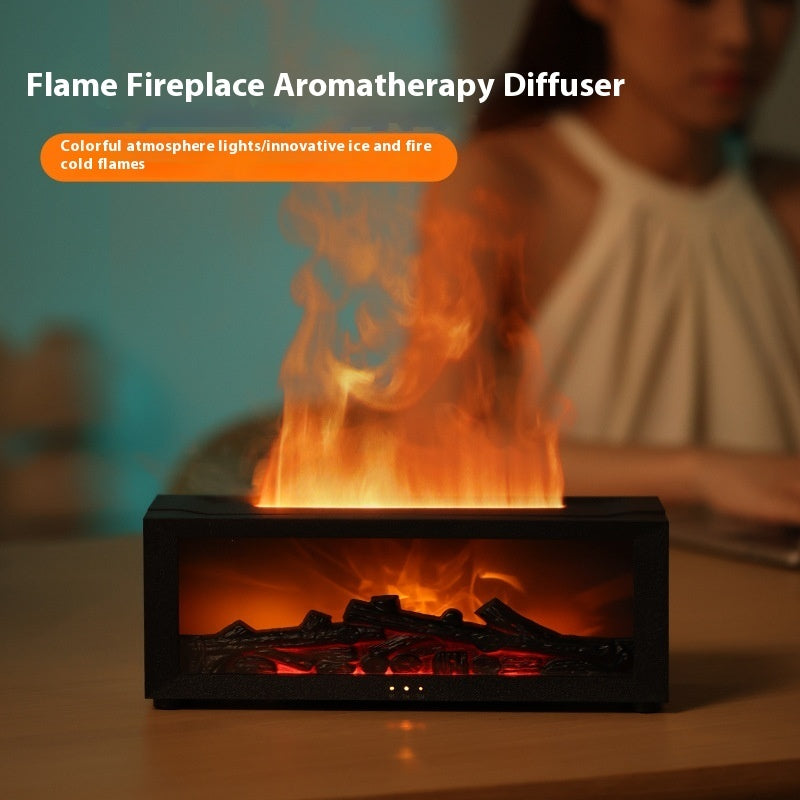 New Flame Aromatherapy Machine Colorful Essential Oil Diffuser Home L