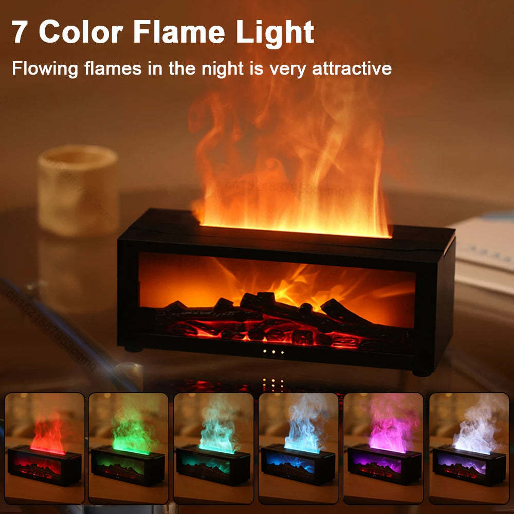 New Flame Aromatherapy Machine Colorful Essential Oil Diffuser Home L