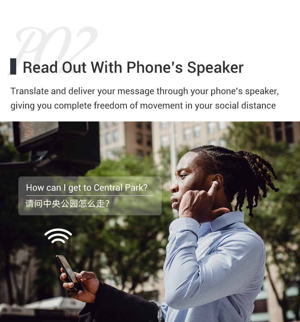 M6 Smart Bluetooth Translation Headphones