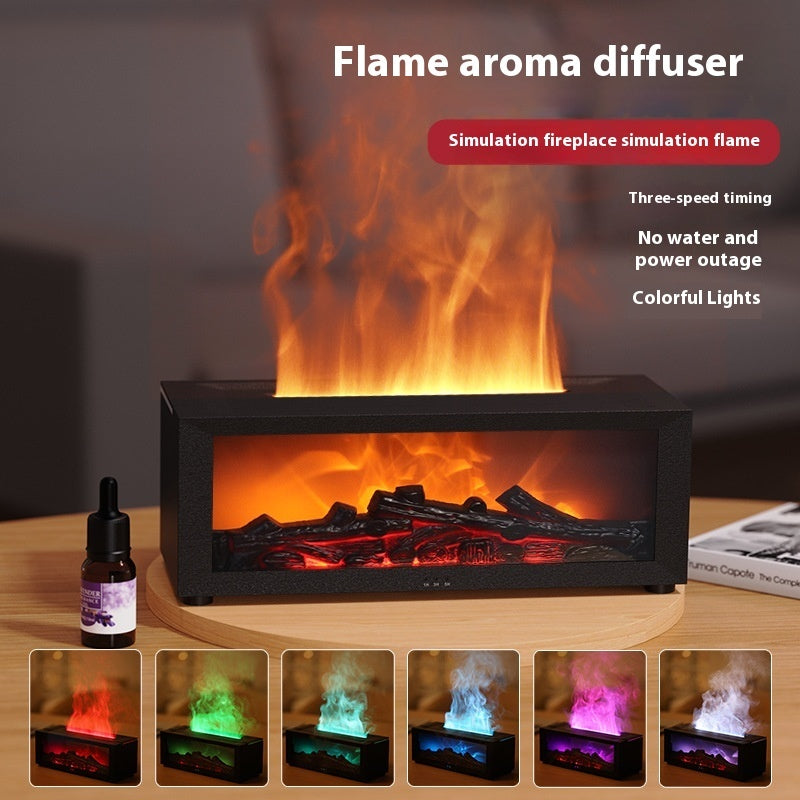 New Flame Aromatherapy Machine Colorful Essential Oil Diffuser Home L