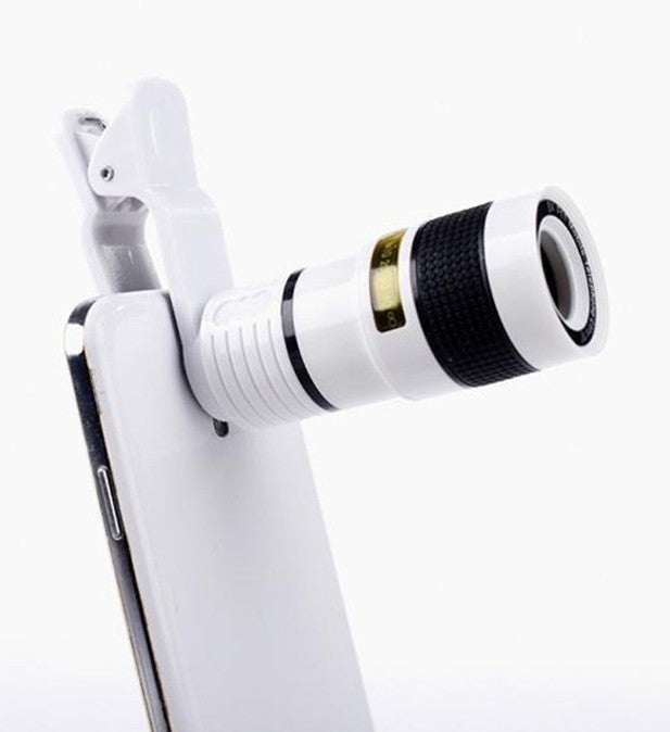 Zoom Mobile Phone Clip-On Retractable Telescope