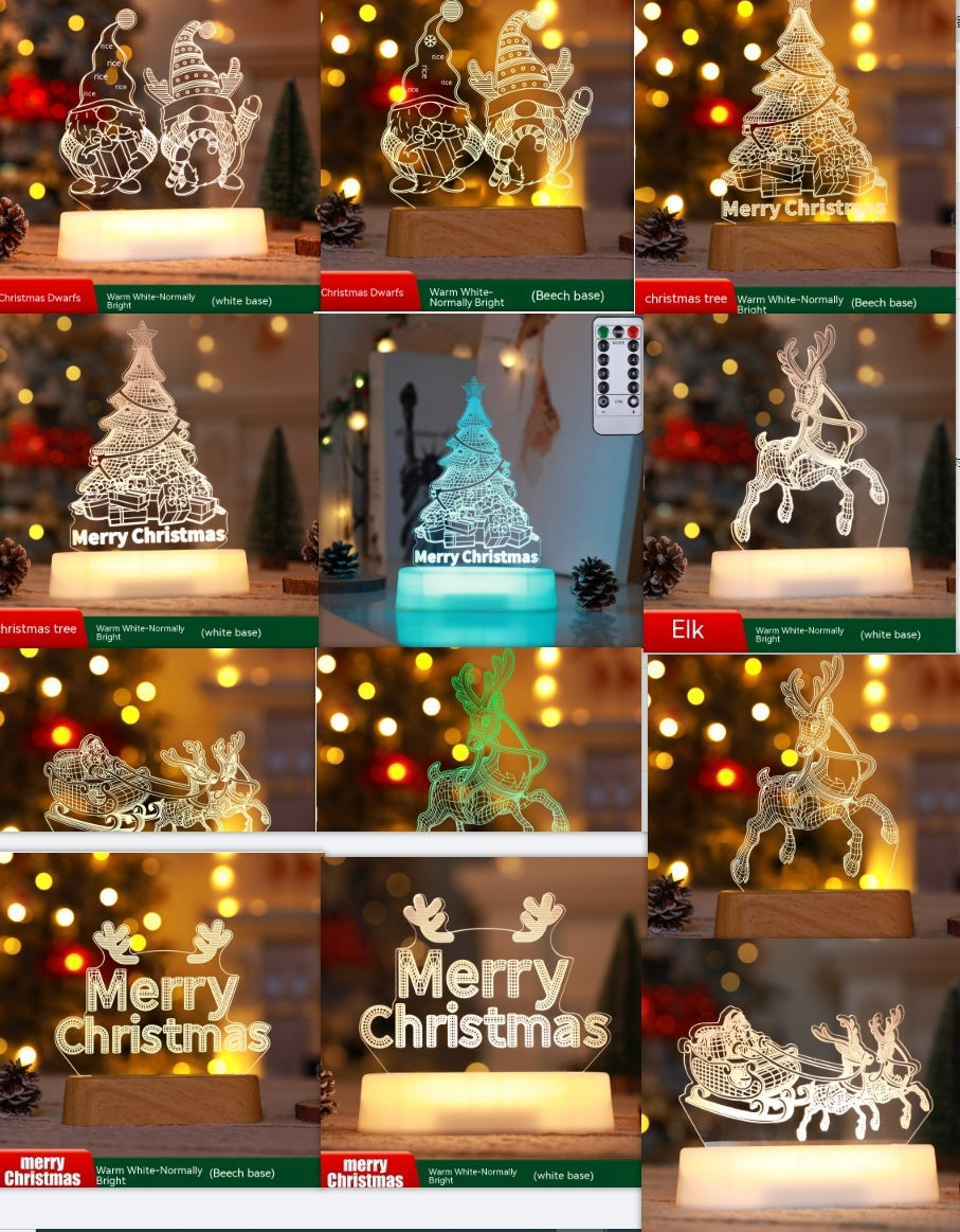 Night Lights New Year Valentines Day Christmas Kids Gift Christmas