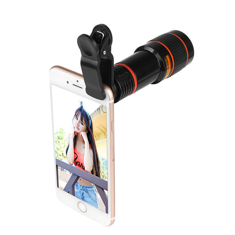 Zoom Mobile Phone Clip-On Retractable Telescope