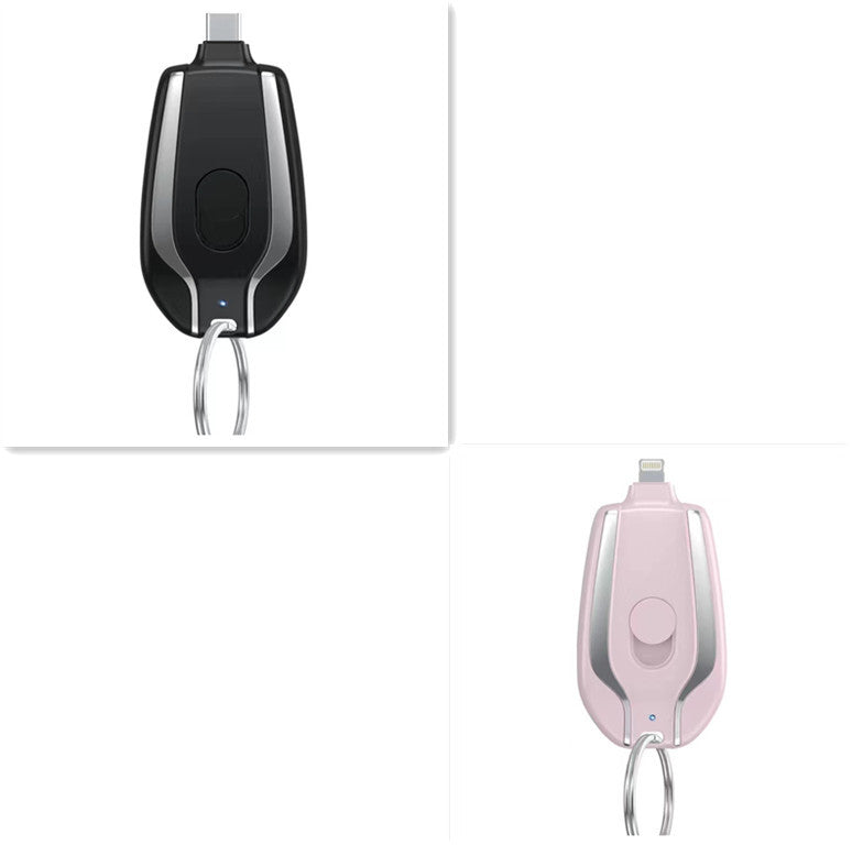 Keyring Charging Bank Wireless Portable 1500 Mah