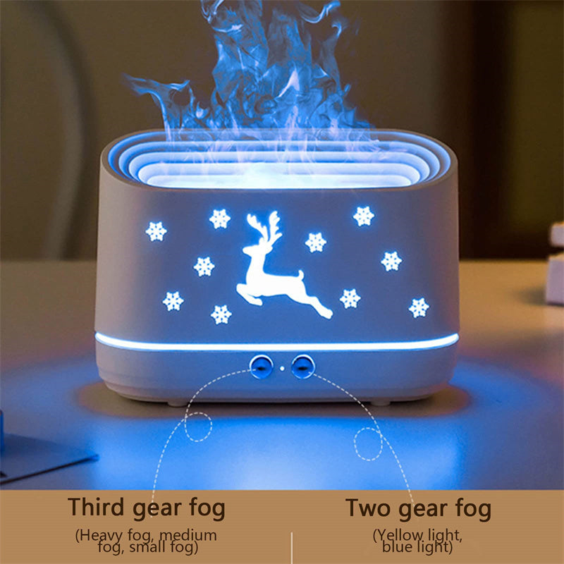 Elk Flame Humidifier Diffuser Mute Household Atmosphere
