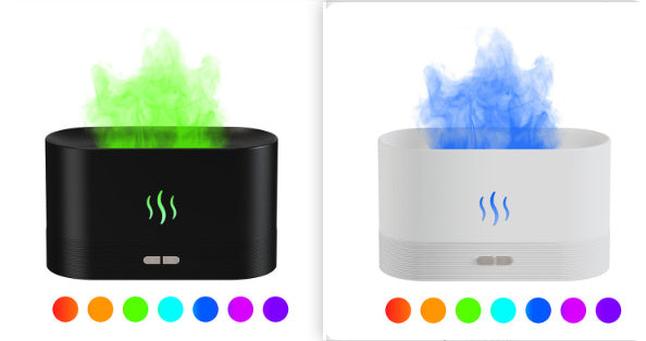 Aroma Diffuser With Flame Light Mist Humidifier