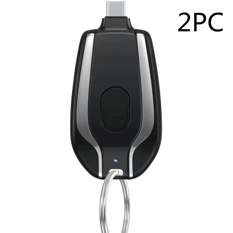 Keyring Charging Bank Wireless Portable 1500 Mah