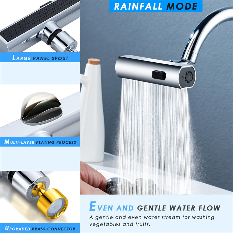 Kitchen Faucet Waterfall Outlet Splash Proof Universal