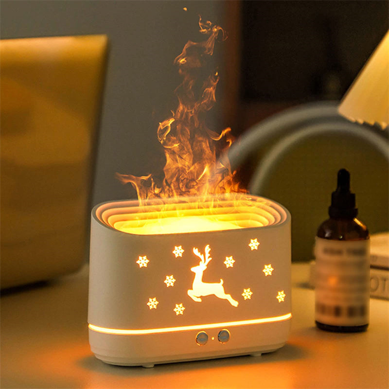 Elk Flame Humidifier Diffuser Mute Household Atmosphere