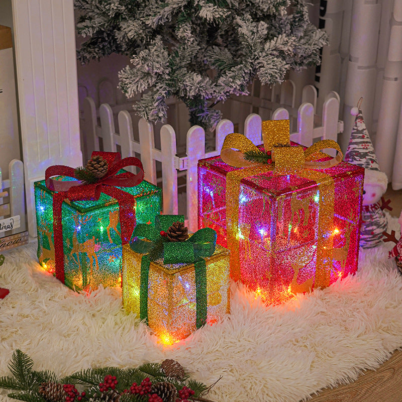 Lighted Up Outdoor Christmas Decorations Luminous Christmas Gift