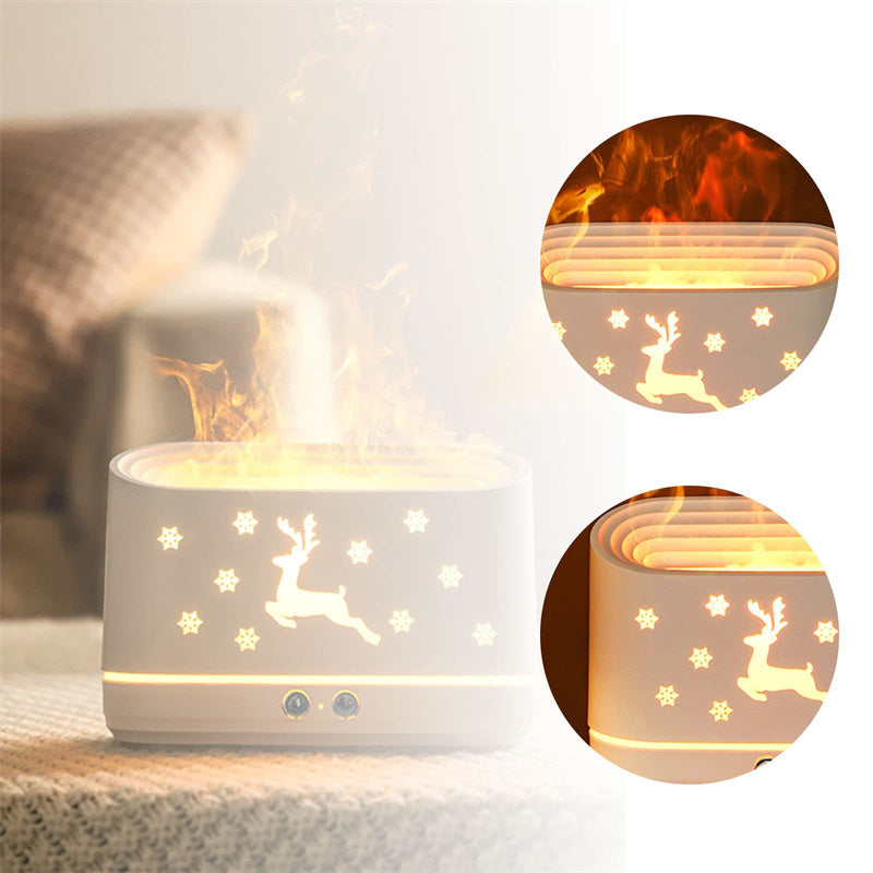 Elk Flame Humidifier Diffuser Mute Household Atmosphere