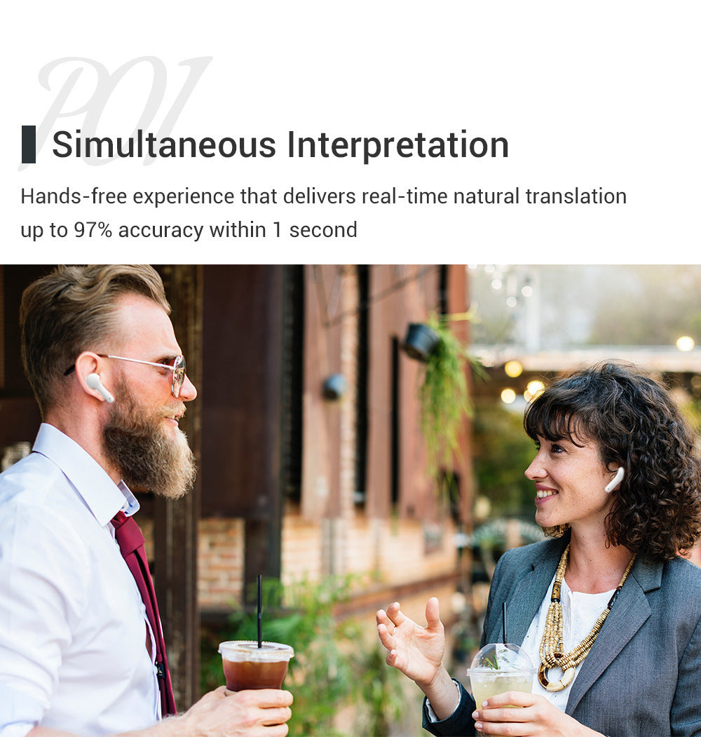 M6 Smart Bluetooth Translation Headphones